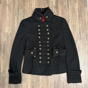 VTG Hussar Military Japanese Jacket Womens S Grunge Y2K Hysteric LGB Opium Goth